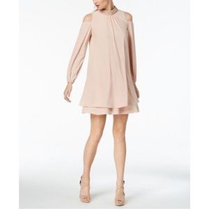 NWT Xscape Embellished Cold Shoulder Dress
